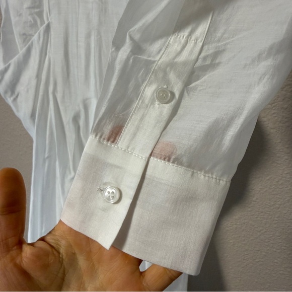 NWOT Helsa The Musee Midi Dress White Sheer Resort Vacation Beach S Summer Dress - Picture 7 of 9